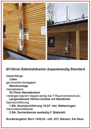 Edelstahlkamin Preise