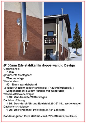 Edelstahl Kamin Preise