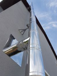 Edelstahlkamin DW Classic 160 1,0