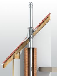 Kaminerhöhung Edelstahl 180