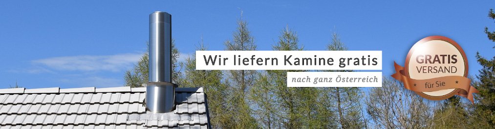 Edelstahlkamin Versand gratis