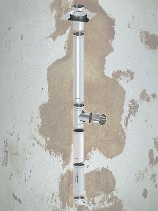 Edelstahlkamin Einwandig Classic 1,0
