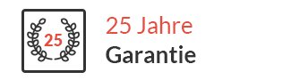 Edelstahlkamine Garantie 25 Jahre