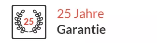 Edelstahlkamine Garantie 25 Jahre